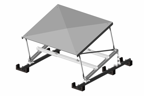 PV Inverter Shelter Slim - PV Shelter Angled