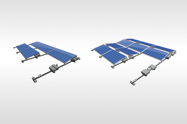 ValkPro+ flat roof solar panel mounting system in landscape and portrait